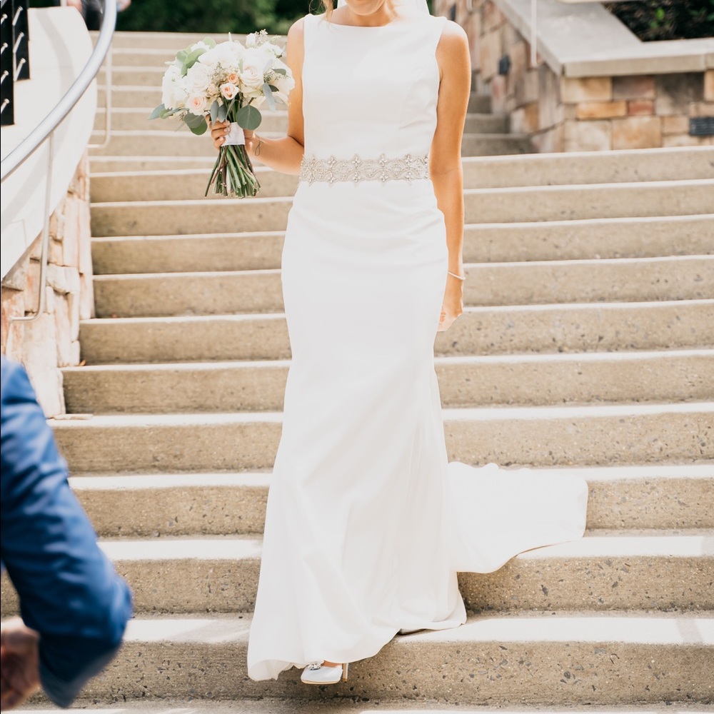 Paloma Blanca Wedding Dress Style #4614 - Picture 1 of 6
